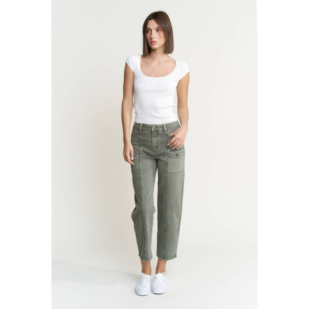Women's Olive Jeans